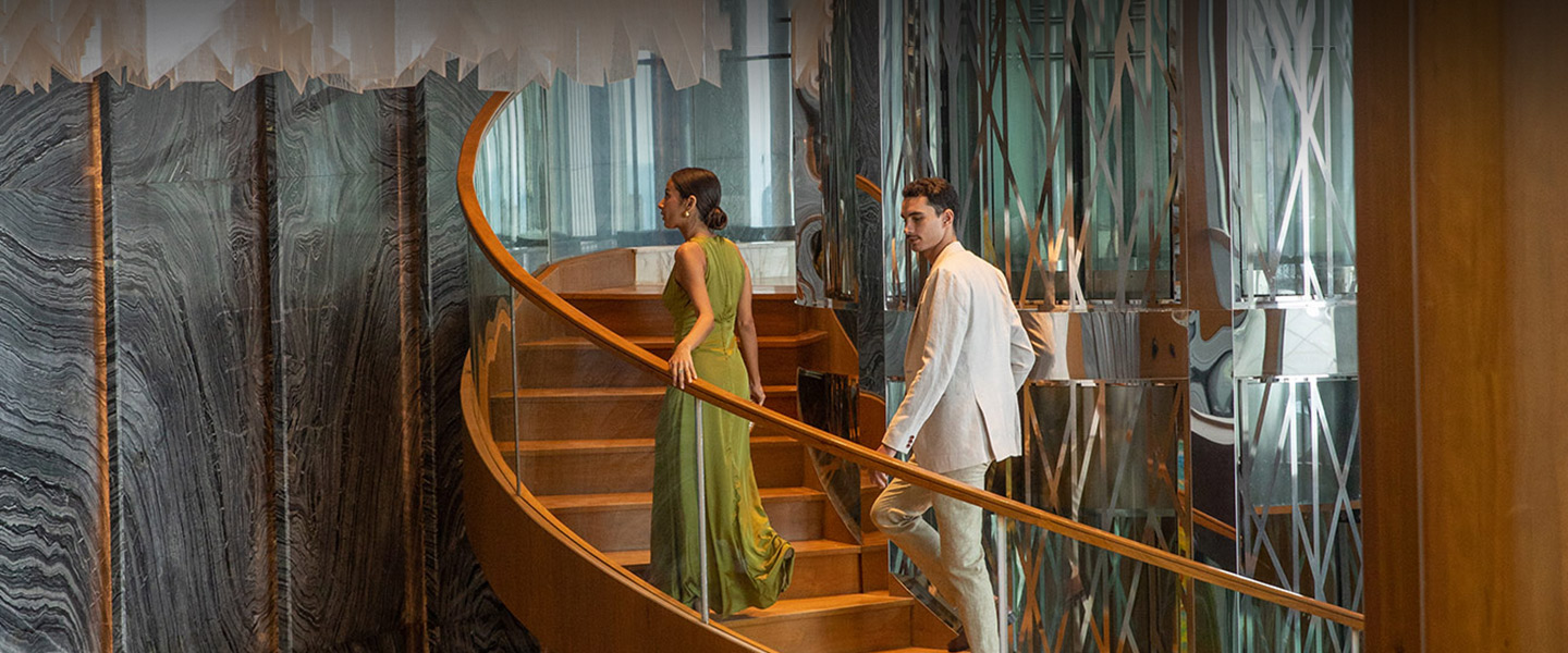 Staircase at the ITC Hotel